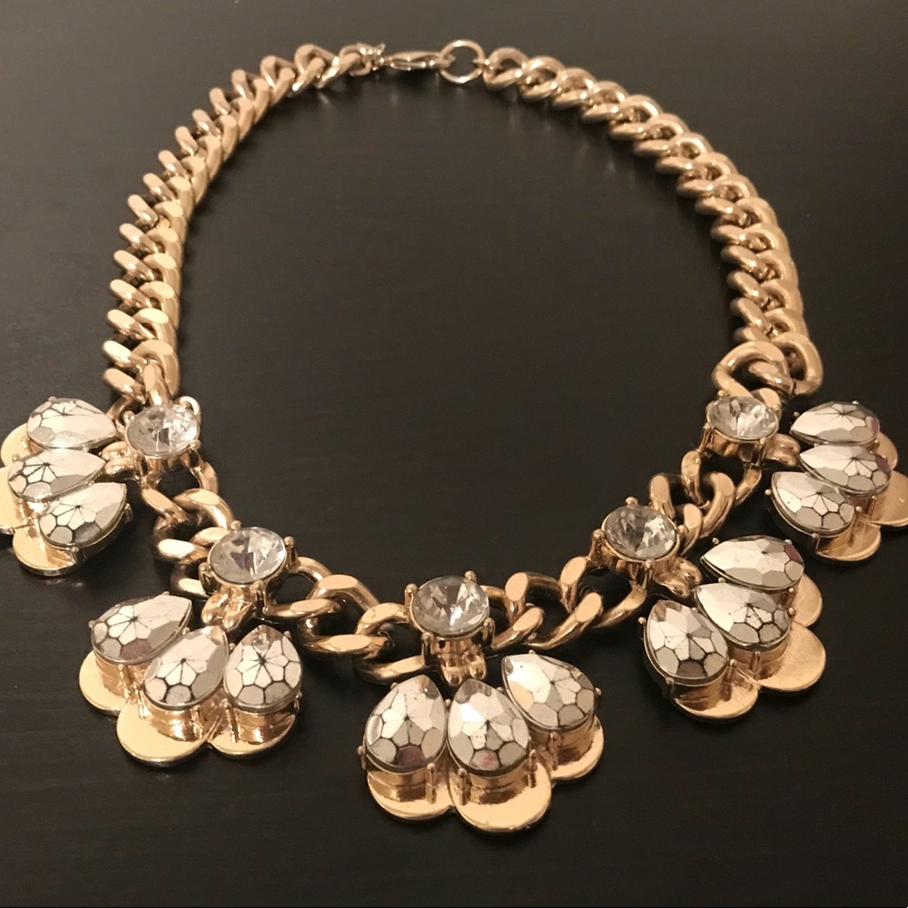 Gold and Silver Statement Necklace